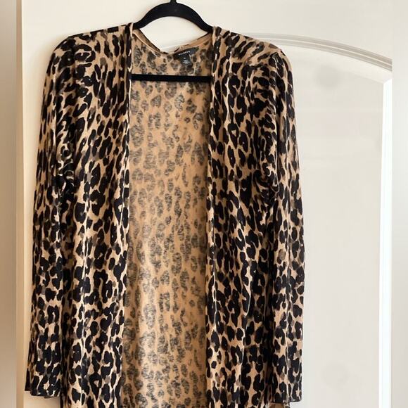 Halogen cardigan leopard design - 2 side slits - Picture 2 of 5